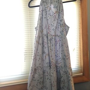 a new day   light blue floral dress XL